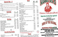 Mamma Mias Pizzeria menu