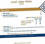 Local Asian Bistro menu