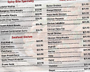 Spicy Bite Edge Hill menu