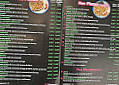 M Pizza menu