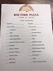 Big Time Meals menu