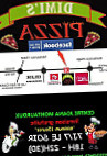 Dimis Pizza menu