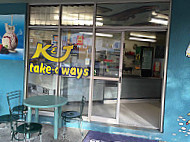 K J Take Aways inside