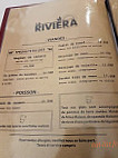 La riviera menu