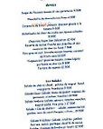 Ile de Malte menu