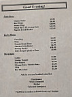 Calder Store Lounge menu