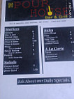 The Pourhouse menu