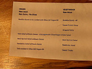 Steamy Buddha Cafe Yoga menu