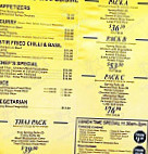 Asian Paradise menu