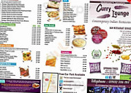 The Curry Lounge menu