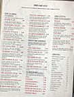 Julie's Diner menu