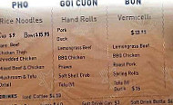 Mama Pho menu