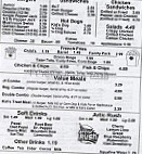 Dairy Cheer menu