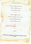 Le Cadran menu