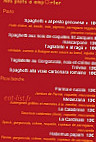 La Trattoria del Sole menu