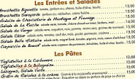 La Ruche menu