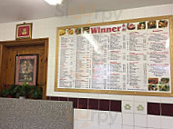 Winner Chinese Takeaway menu