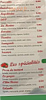 L'atelier du gout menu