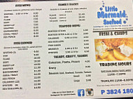 Blue Ocean Takeaway menu