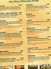 Le Traiteur Libanais menu