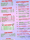 Eastern Express menu