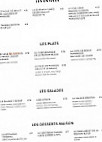 La Maison Bleue menu