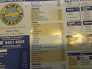 William St Fish Chips menu