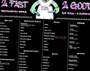 2 Fast 2 Good menu