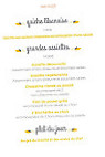 La Cantine Libanaise menu