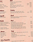 Buonasera menu