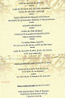 Les Oliviers menu