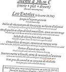 La Petite Chaise menu