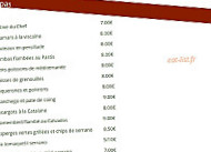 Le Figuier menu