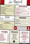 La Fourmi menu