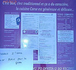 L'isle de Beaute menu