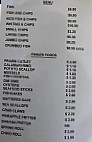 Old English Fish N' Chips Naremburn menu