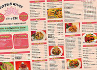 Lotus River Chinese Smorgasbord menu