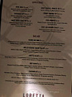 Loretta menu