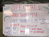 Vallarta Mexican menu