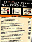 La Belle Vie menu