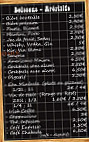 Le Chabada menu