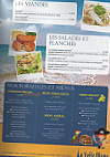 La Voile Bleue menu