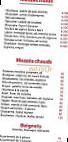 Le Cedrus menu