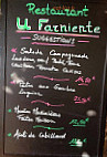 Le Farniente menu