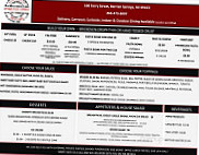 Uptown Pizza Company menu