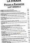 La Strada menu