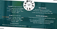 La Famille menu