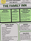 Family Inn menu