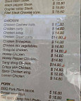 Wings Dragon Vaucluse menu