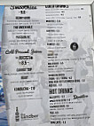 The Sandbar Scarborough Beach menu